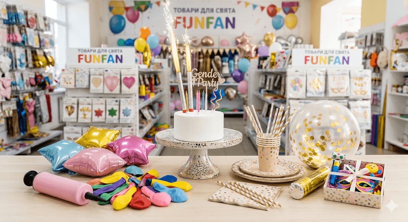 Чек-лист товарів для свята що купити для вечірки у FUNFAN